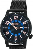 Наручные часы skmei 9202sbu blue-mesh steel belt