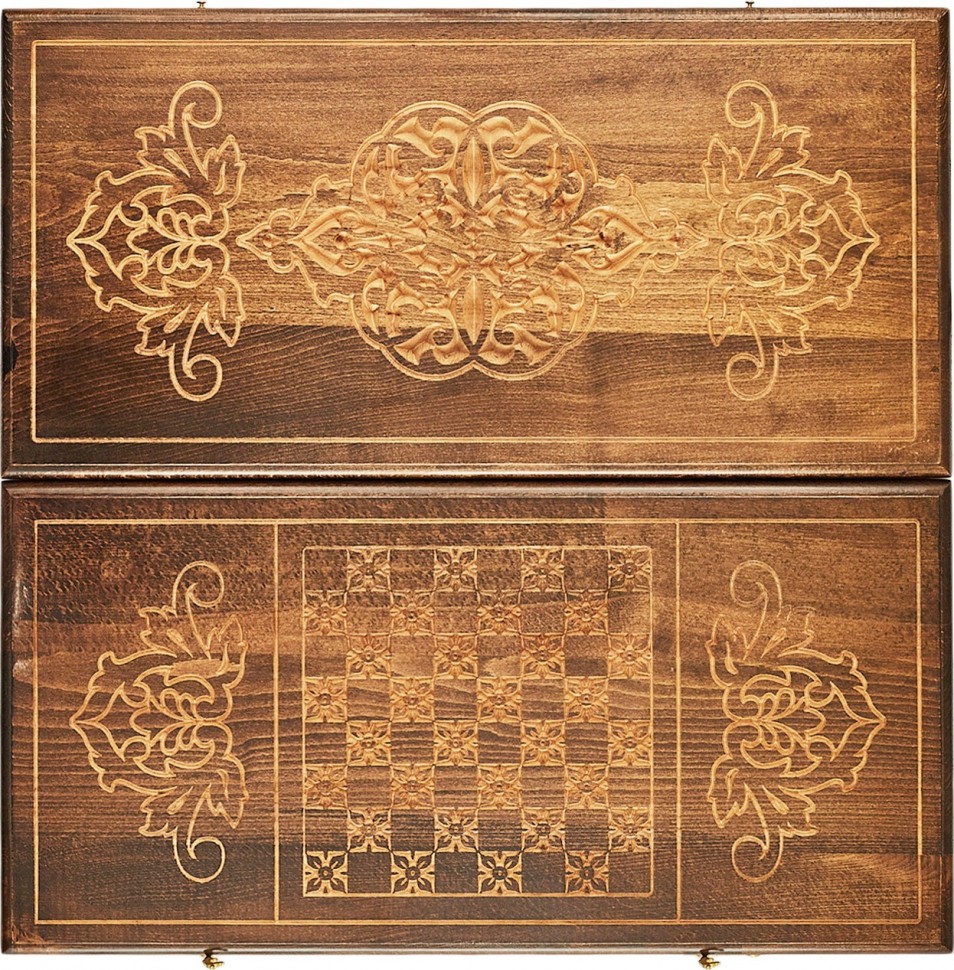 Нарды резные "Орнамент-4" 60, Ustyan