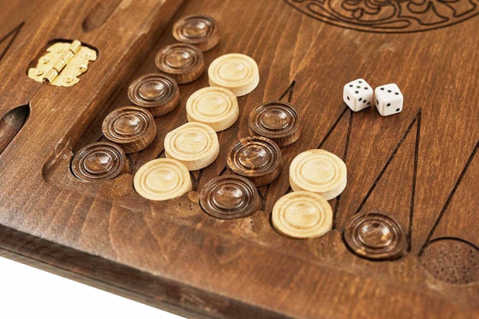 Нарды резные "Орнамент-4" 60, Ustyan