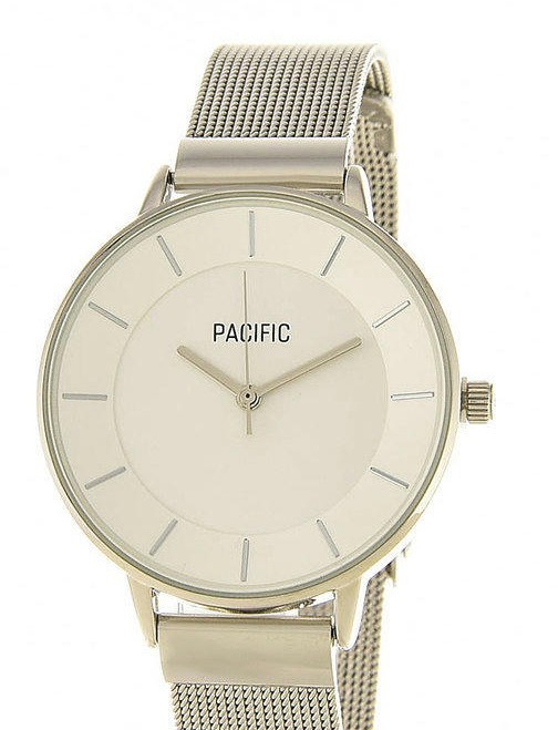 Наручные часы pacific x6060 корп-хром циф-бел сетка