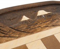 Шахматы + Нарды резные c Араратом 50, Haleyan