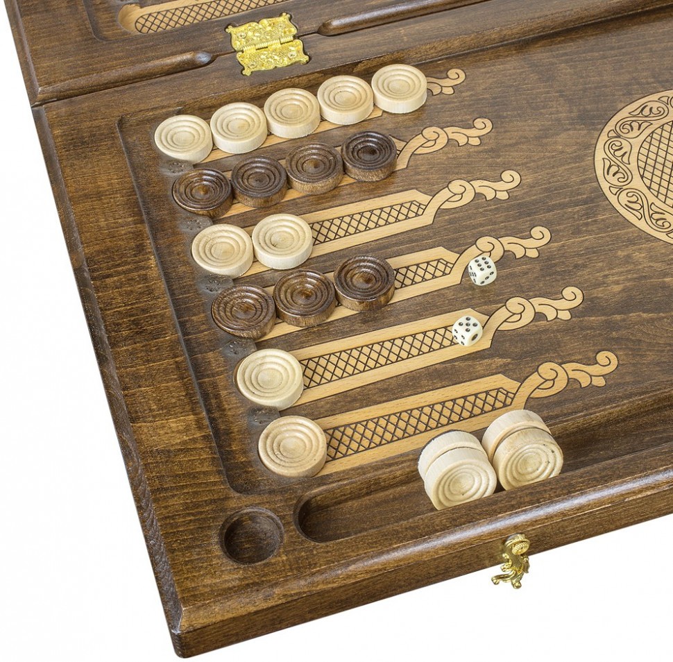 Нарды резные "Гексагон 2" 60, Mkhitaryan