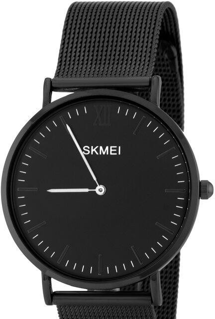Наручные часы skmei 1181sbkbk black/black hands mesh band