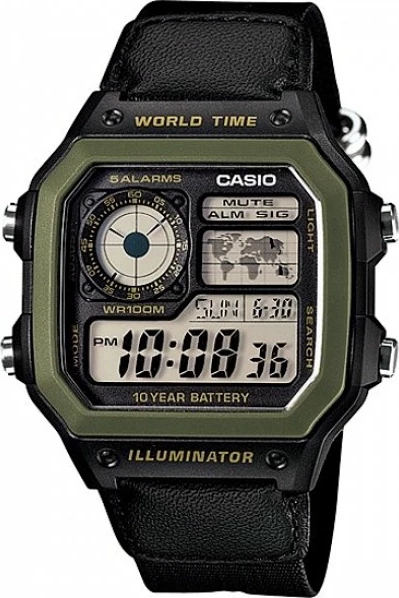наручные часы casio ae-1200whb-1b