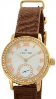 Наручные часы vector v9-0034858q сталь ремень капрон