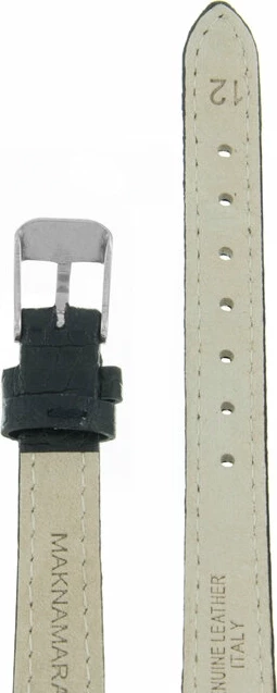 Ремешки maknamara 12 мм змея чер с сер заст mp-12003