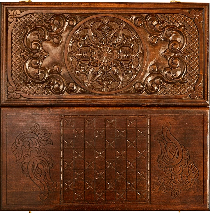 Нарды резные "Сияние 4",60 Ustyan