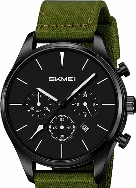 Наручные часы skmei 2367bkag black/army green