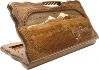 Нарды резные &quot;Арарат и Хор Вирап&quot; с ручкой 50, Haleyan