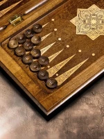 Нарды резные &quot;Золотой Узор 1&quot; 50, Mirzoyan