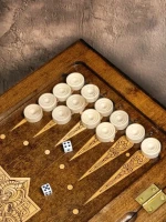 Нарды резные &quot;Золотой Узор 1&quot; 50, Mirzoyan