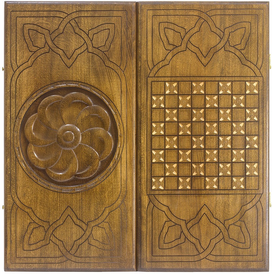 Нарды резные "Сияние 7" 60, Mkhitaryan