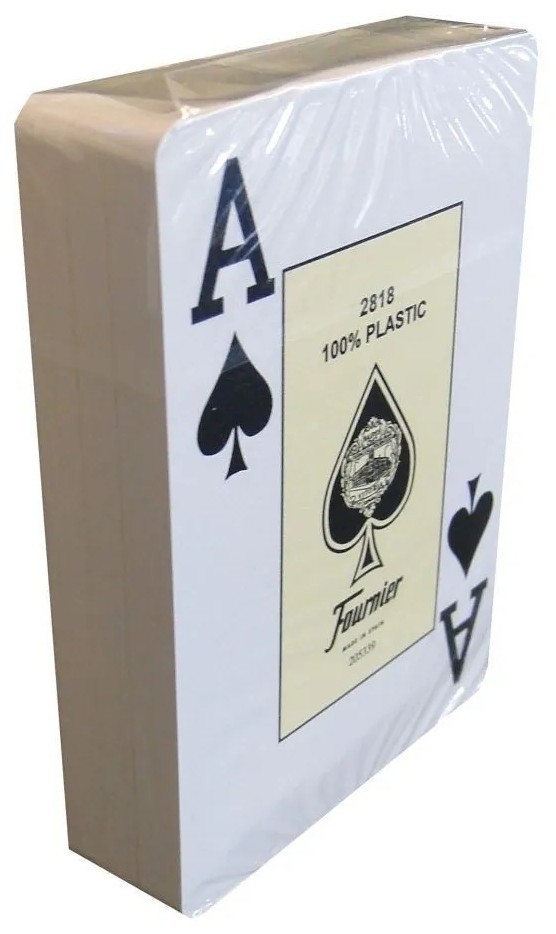 Карты "Fournier 2818 blue" 100% пластик