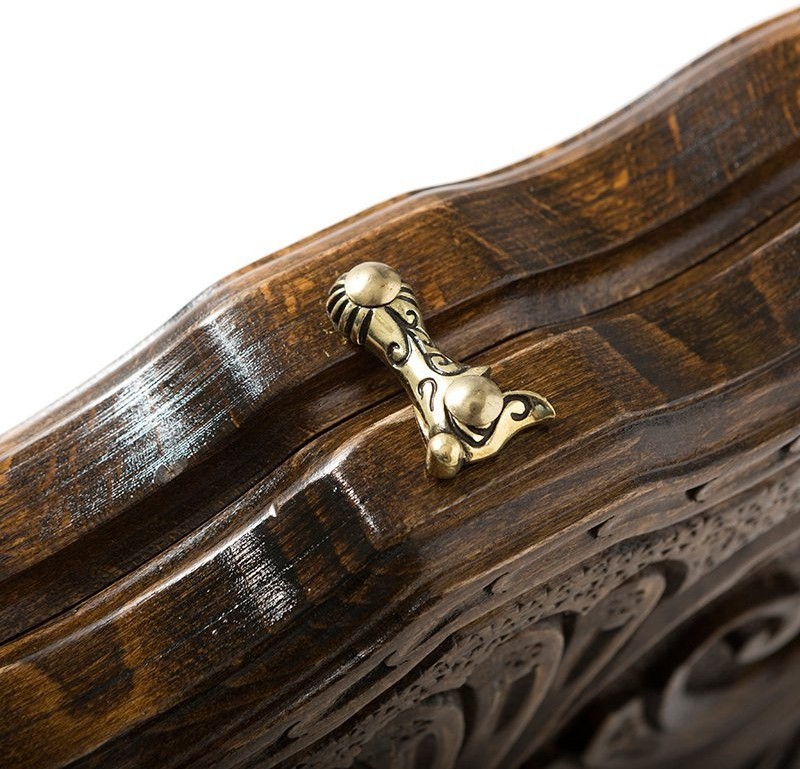 Шахматы + нарды резные "Корона" 60, Haleyan