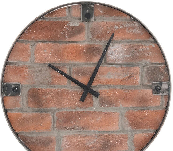 Настенные часы nicole time nt102 red brick