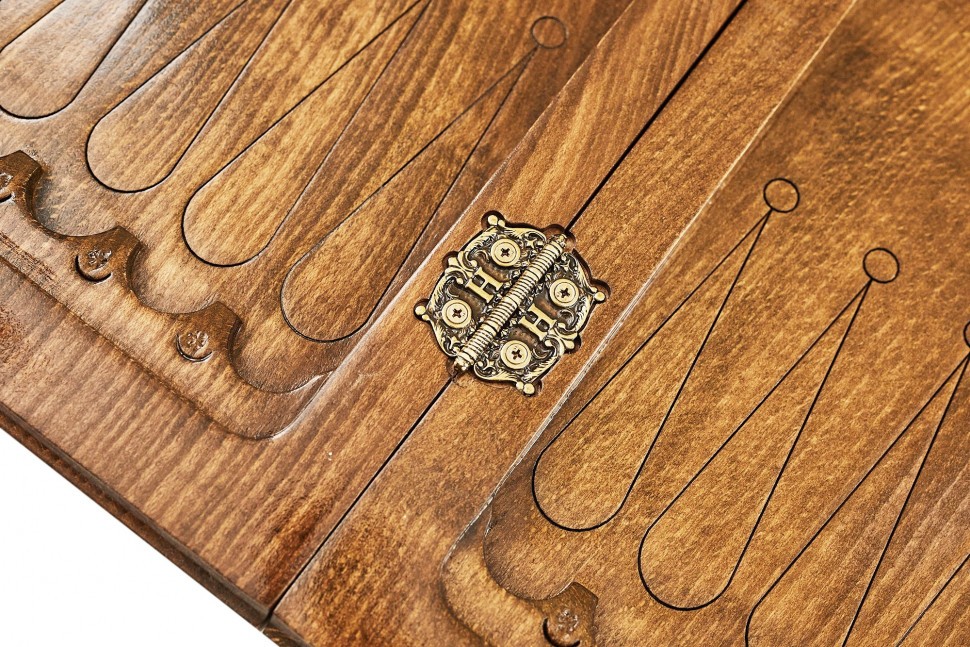 Нарды резные "Шестигранный Узор" 50, Haleyan