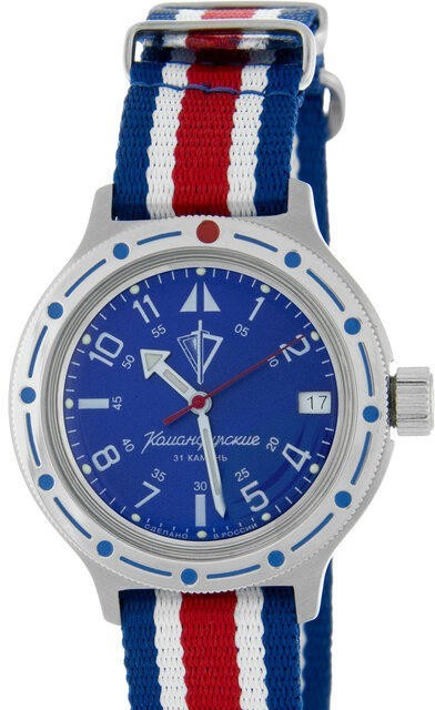 Наручные часы ВОСТОК 2416 (72047Б) ремень текстиль