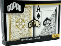 Карты &quot;1546 Plastic Bridge Size Jumbo Index black/gold Double-Deck Set&quot;