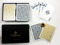 Карты &quot;1546 Plastic Bridge Size Jumbo Index black/gold Double-Deck Set&quot;