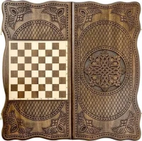 Нарды резные &quot;Тёмный Узор 6&quot; 60, Mirzoyan