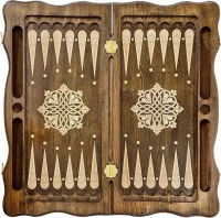 Нарды резные &quot;Тёмный Узор 6&quot; 60, Mirzoyan