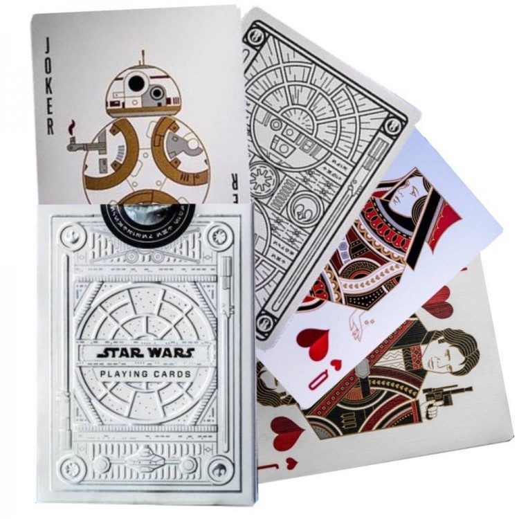 Карты "Theory11 Star Wars Playing Cards - Silver Special Edition - the Light Side"