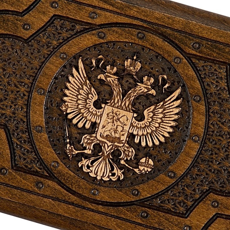 Нарды резные "Герб РФ 3" 30, Mirzoyan
