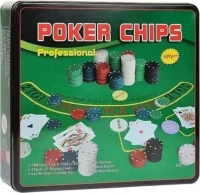 Набор для покера Holdem Light на 500 фишек с номиналом