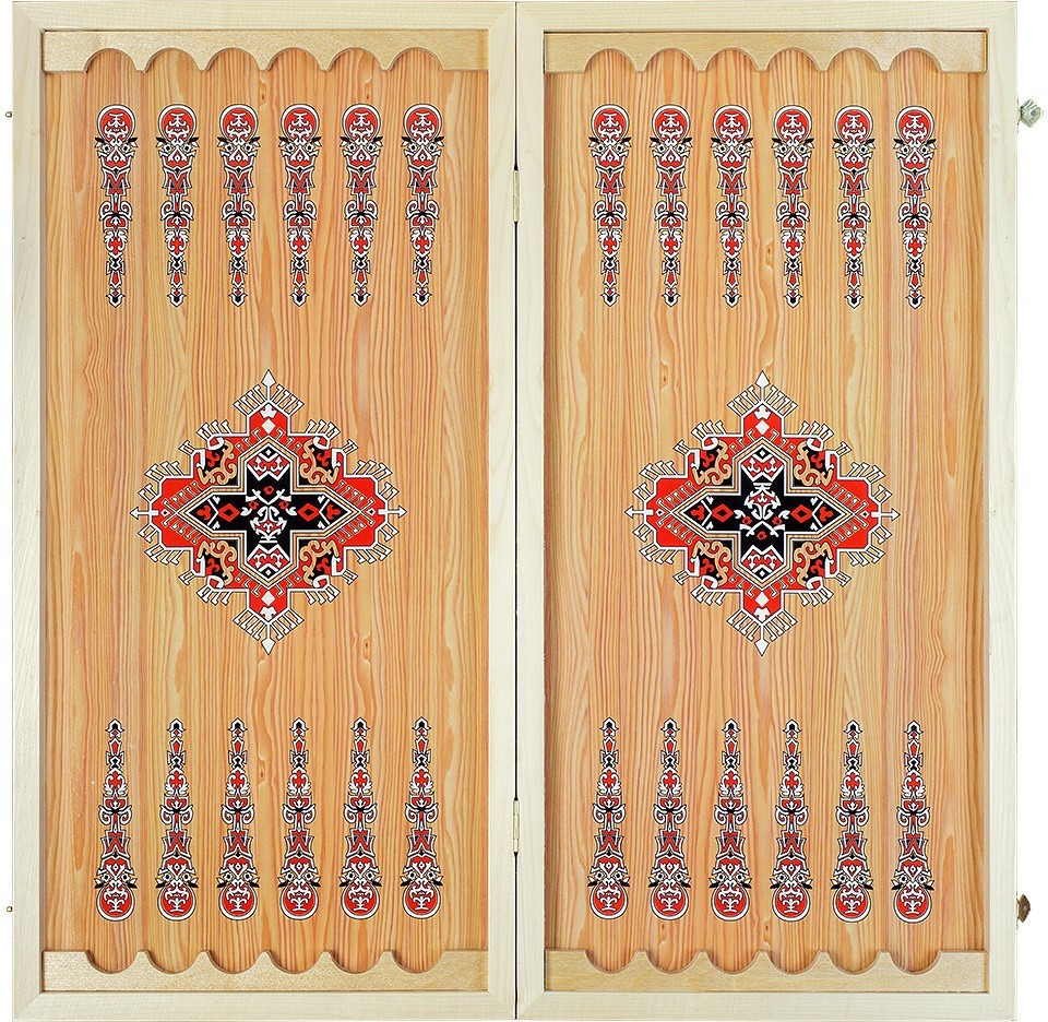 Нарды + Шашки Сирия Лев в Саванне большие (Россия, дерево, 60 см), Partida