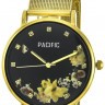 Наручные часы pacific x6182-5 корп-золот циф-чер/желт сетка