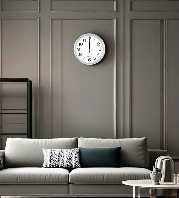 Настенные часы la minor 679 серебряные