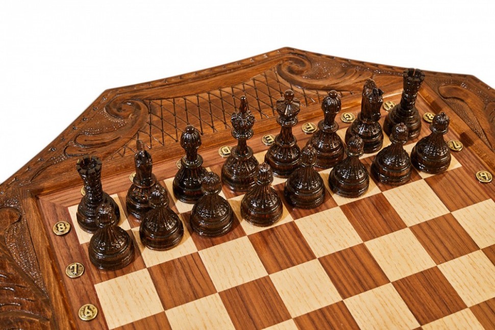 Стол ломберный шахматный "Севанское сражение", Haleyan