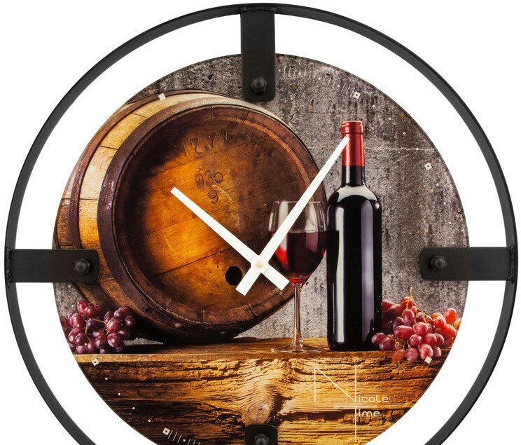 Настенные часы nicole time nt152 wine cellar