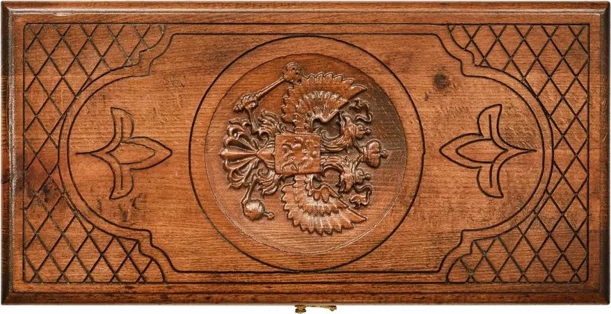 Нарды резные "Герб РФ-2" 40, Ustyan