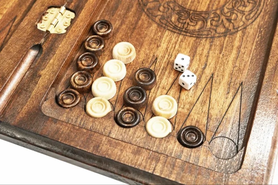 Нарды резные "Герб РФ-2" 40, Ustyan