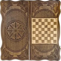 Нарды резные &quot;Тёмный Узор 2&quot; 50, Mirzoyan