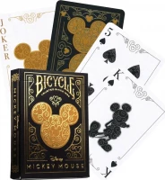 Карты &quot;Bicycle Disney Mickey Standard Index black/gold&quot;