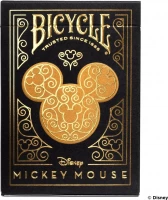 Карты &quot;Bicycle Disney Mickey Standard Index black/gold&quot;