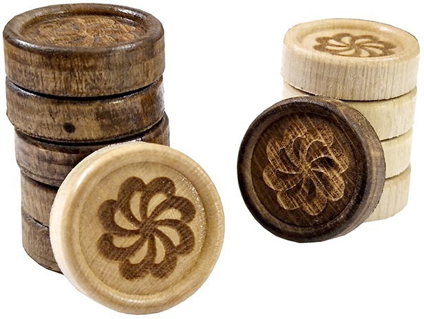 Комплект фишек для больших нард "Узор 1", Ustyan