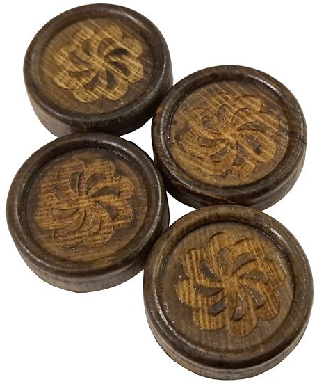 Комплект фишек для больших нард "Узор 1", Ustyan