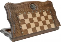 Шахматы + нарды резные &quot;Герб РФ&quot; 50, Haleyan