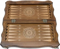 Шахматы + нарды резные &quot;Герб РФ&quot; 50, Haleyan