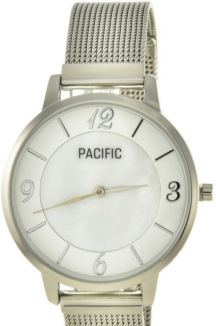 Наручные часы pacific x6179 корп-хром циф-перл/сер сетка