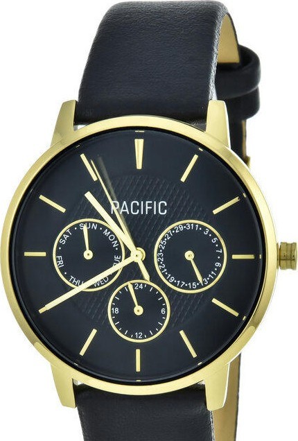 Наручные часы pacific x6202-08 корп-зол циф-чер рем-чер