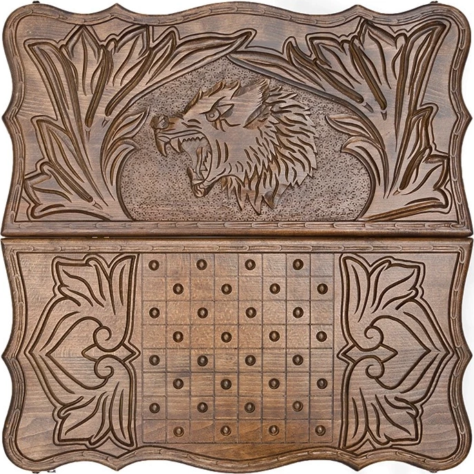 Нарды резные "Волк", Petrosyan