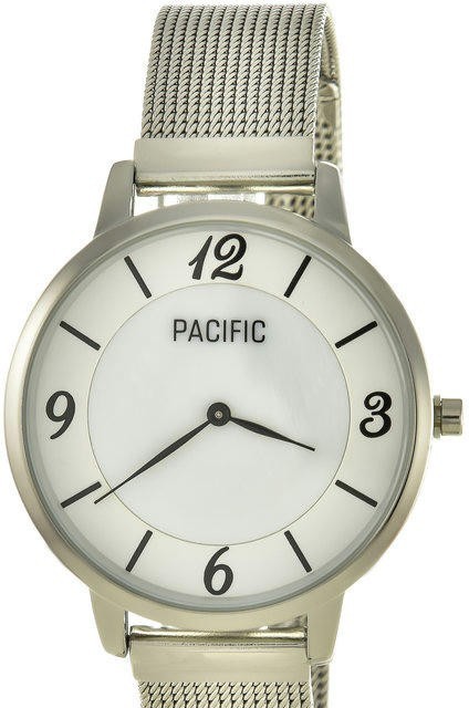 Наручные часы pacific x6179 корп-хром циф-перл/черн сетка