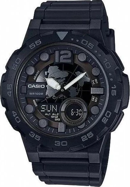 наручные часы casio aeq-100w-1b