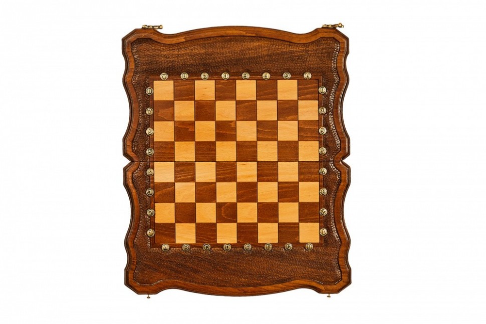 Шахматы + нарды резные "Гамбит 2" 40, Simonyan