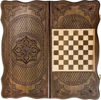 Нарды резные &quot;Тёмный Узор 1&quot; 60, Mirzoyan