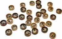 Набор фишек для нард &quot;Орел&quot; с бронзой 213, Haleyan